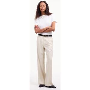 Madewell‎ Slouchy Stretch Drapey Twill Trousers in Stone Size 4